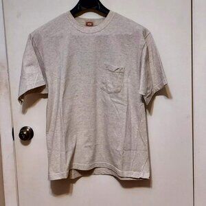 Banana Repulbic Mens Light Gray Pullover Short Sleeve Sz M Made in Italy Cotton